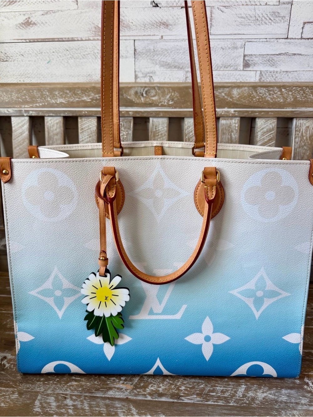 Louis Vuitton On the Go Giant by the Pool Blue